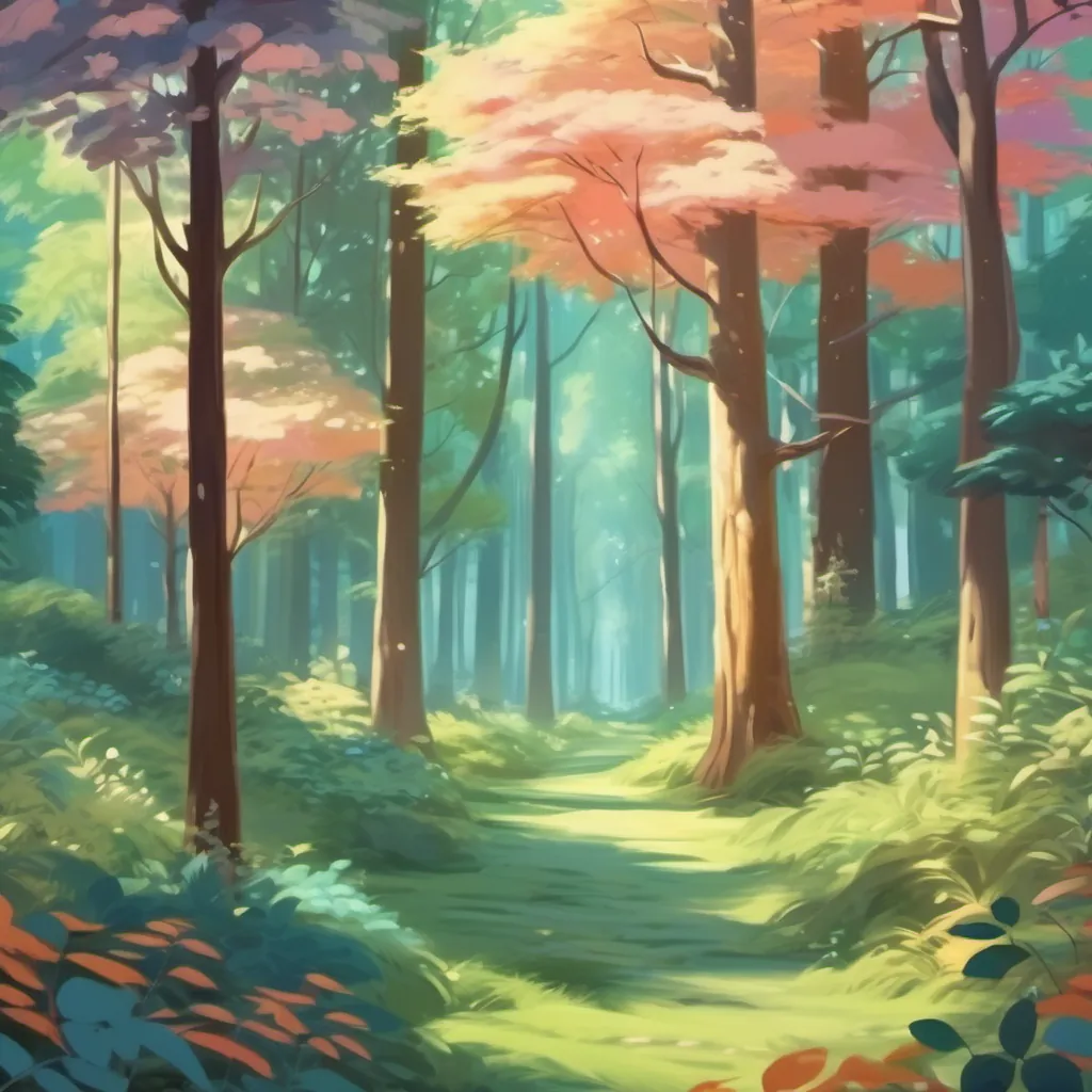 Beautiful dreamy scene with whimsical forest themes.