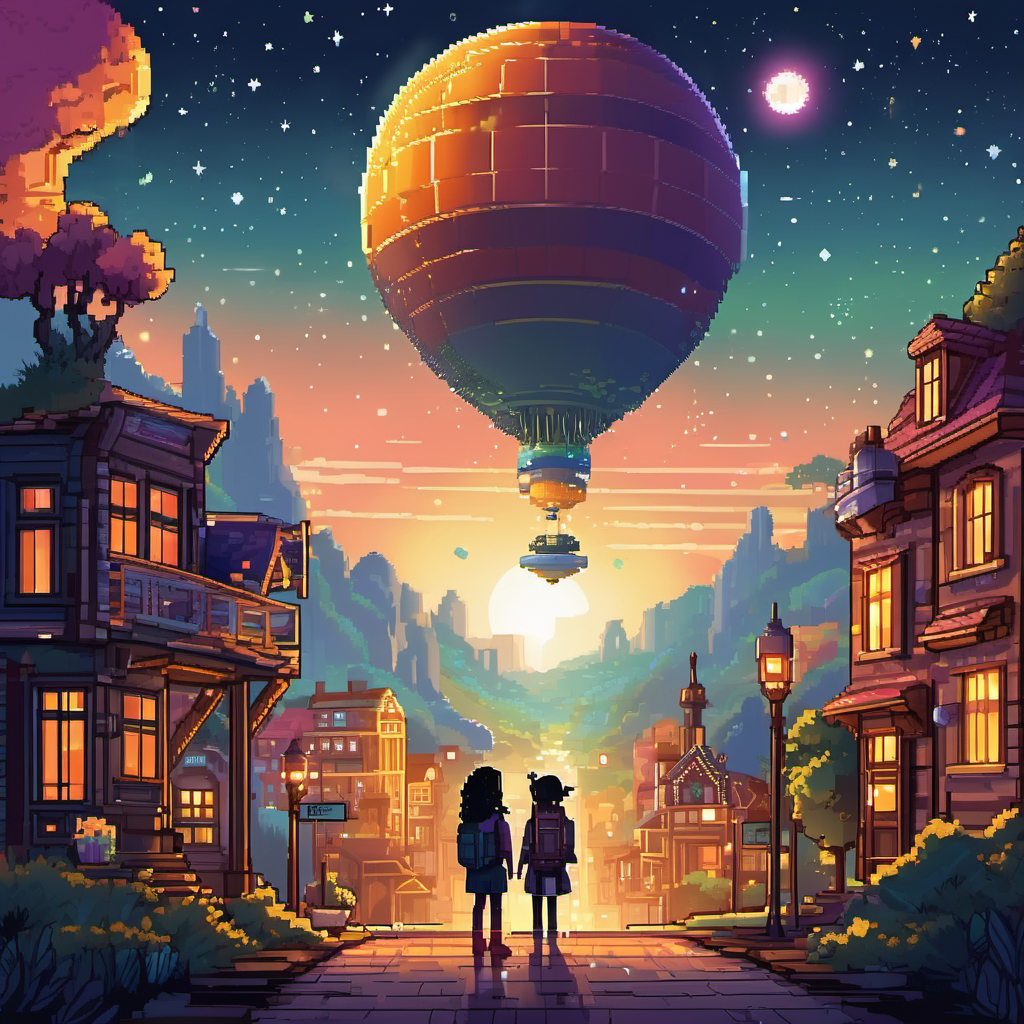 Once upon a time, in a small town nestled among the stars, there lived two unlikely friends named Zara and Nova. Zara was a brilliant young scientist with a passion for exploring the universe, while Nova was an extraterrestrial creature from a distant planet, possessing the ability to morph into any shape or form. One enchanting summer's evening, a mysterious spacecraft crash-landed near their town. The spacecraft's exterior sparkled like stardust, beckoning Zara and Nova to investigate. With excitement beaming in their eyes, they ventured into the unknown, igniting their friendship's extraordinary journey.