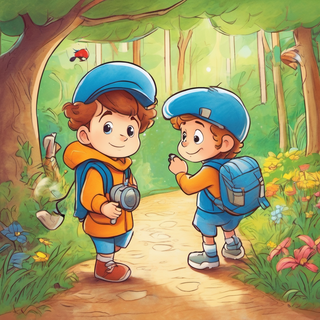 Benny and Leo exploring Cartoontopia together