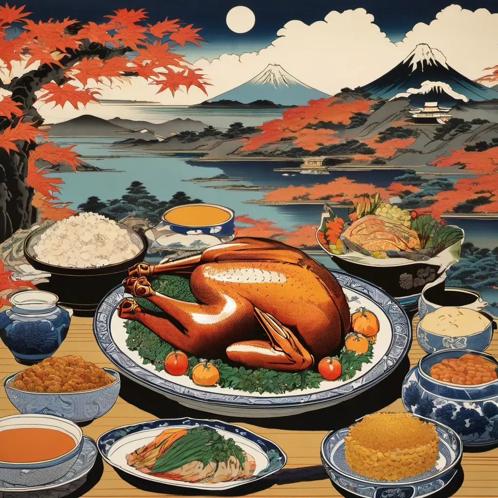 It's time to eat the Thanksgiving meal.