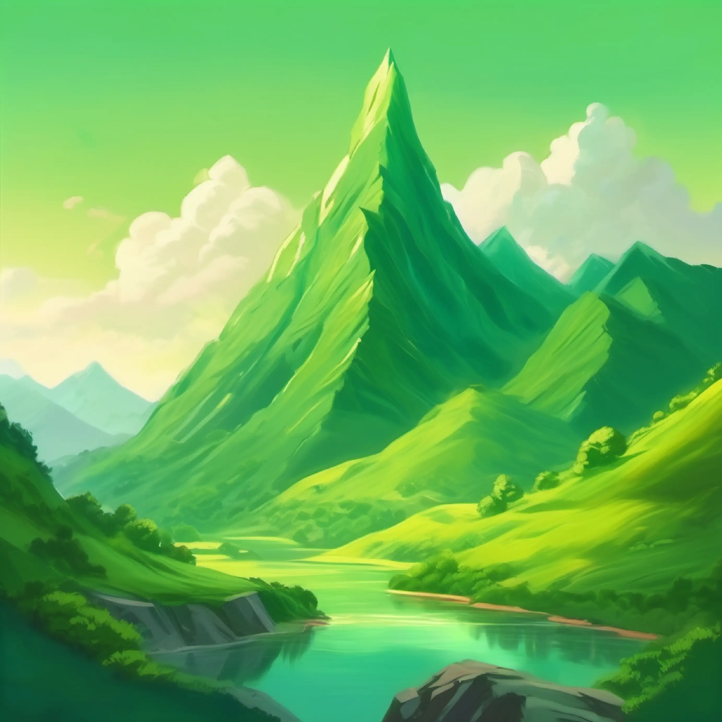 A small green mountain, humble in size's acceptance