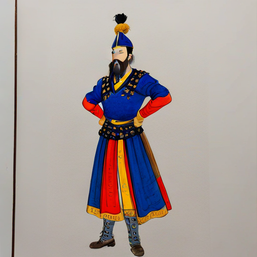 Admiral Yi Sun Shin standing tall and confident