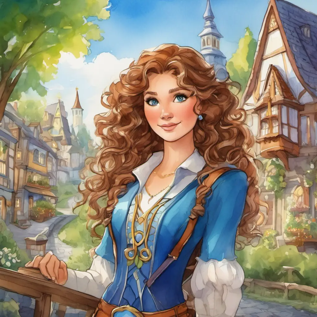 Town cheers and thanks Curly brown hair, bright blue eyes Wears a magic necklace, she becomes known as the hero of Willowville, uses her powers to protect the town, magic necklace gives her power to solve problems