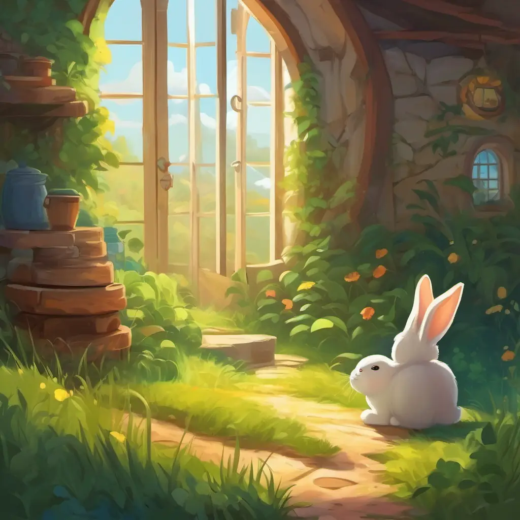 Following natural clues, find rabbit's home, joy.