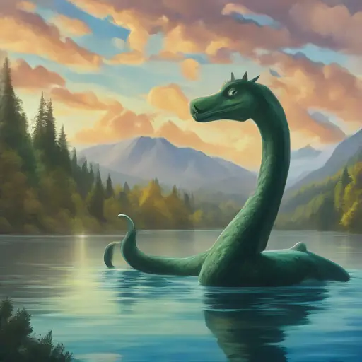 Satisfied with her problem-solving, Nessie returns to Loch Ness.