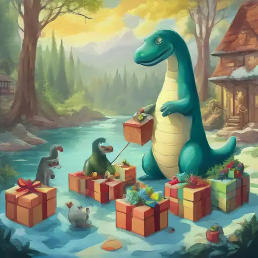 Nessie enlists help from animals to prepare presents, after solving how many were missing.