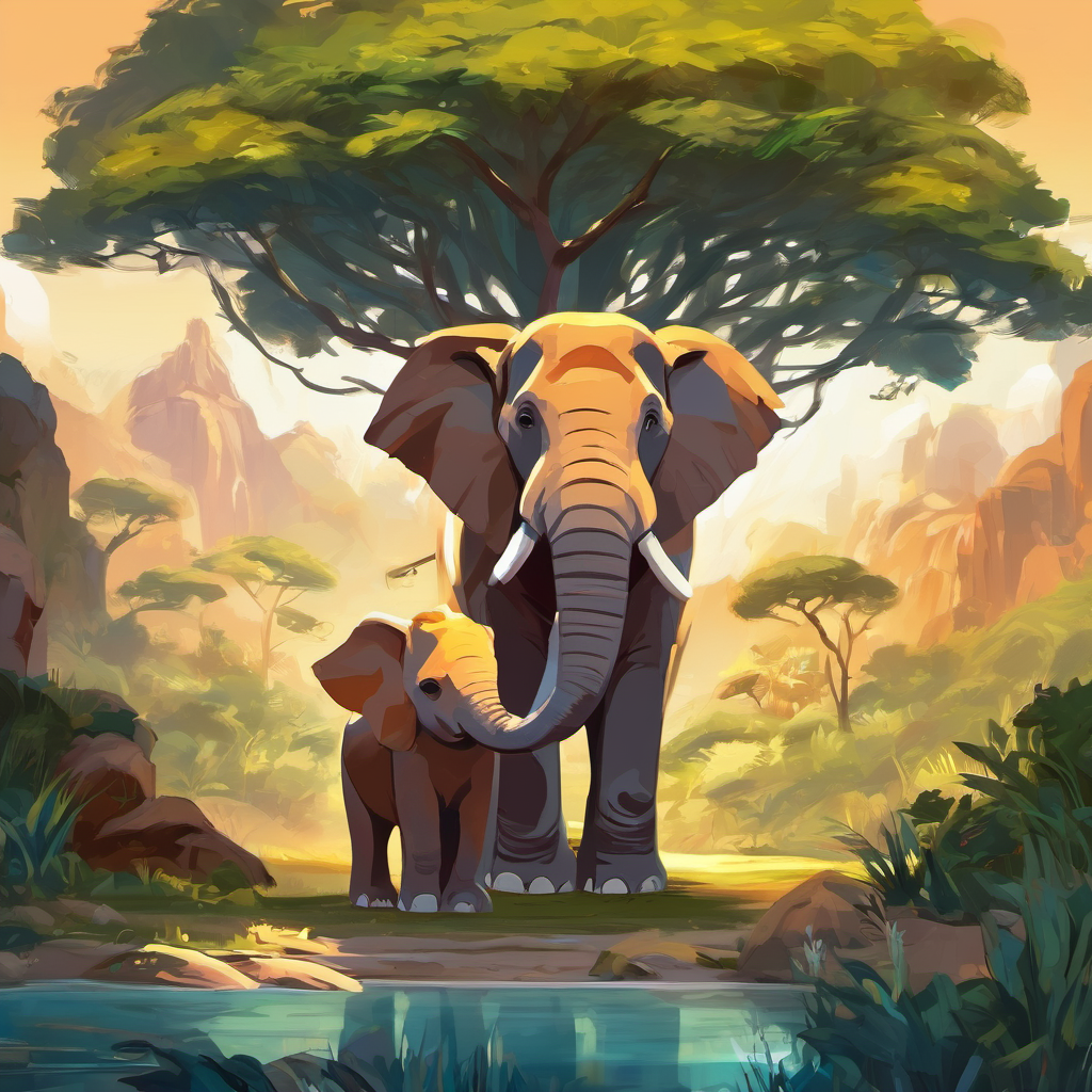 En el sexto día, Dios creó los animales de la tierra. Hizo leones, elefantes, jirafas y muchos otros animales para habitar la tierra. Pero Dios tenía un plan aún más especial. Decidió crear a los seres humanos, seres inteligentes y amorosos. Creó a un hombre y a una mujer y los llamó Adán y Eva. Con ellos, Dios compartió su amor y sabiduría. **Día 7: El Descanso**