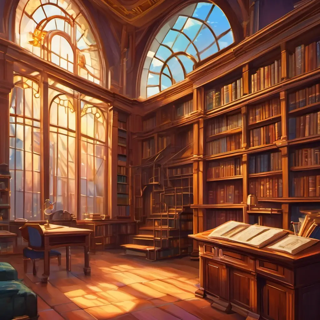 Discovery of time-travel device - dusty library
