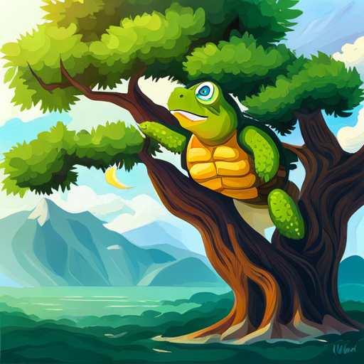 Turtle expressing his desire to climb a tree