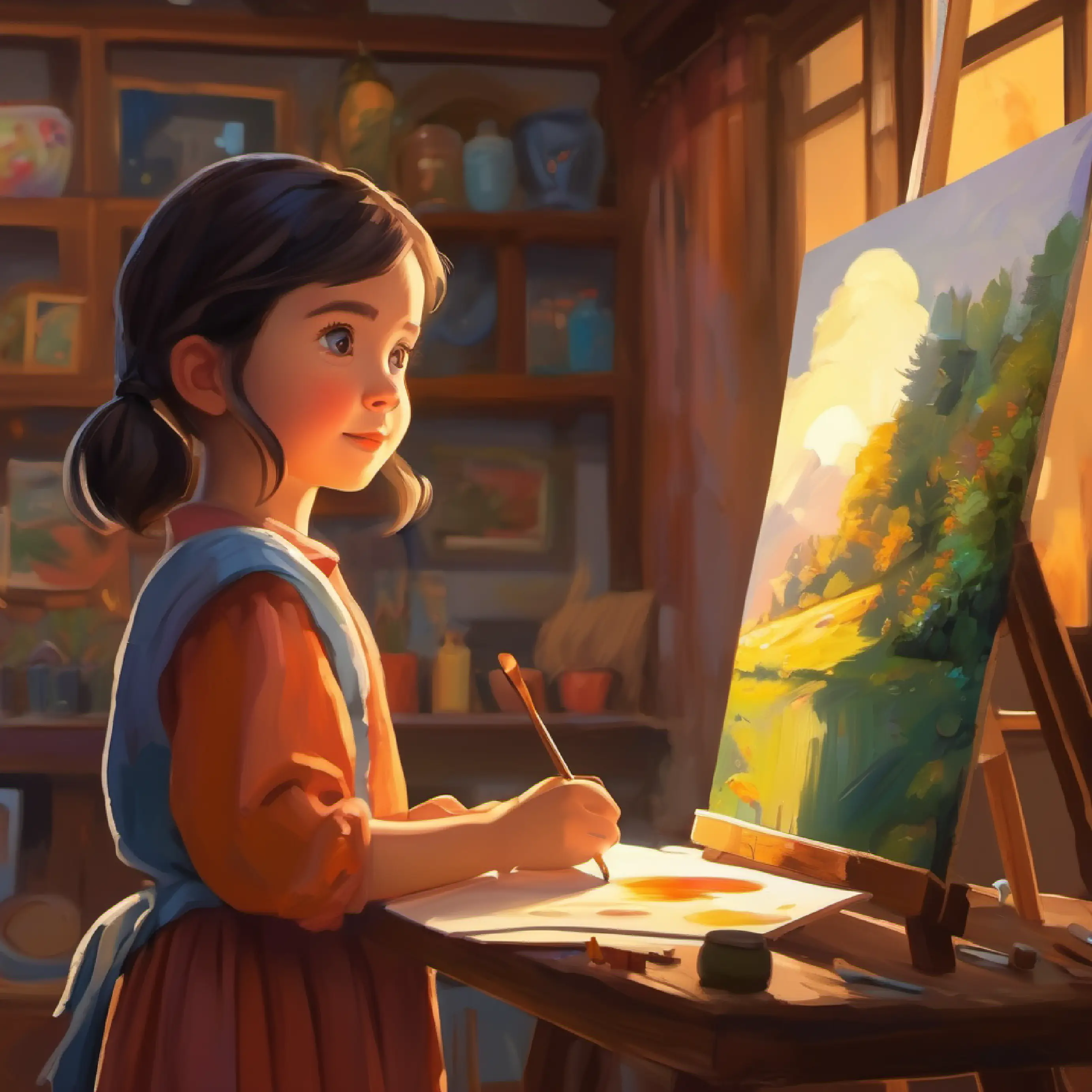 A young girl with bright eyes and a love for painting's family notices her paintings and starts to change.