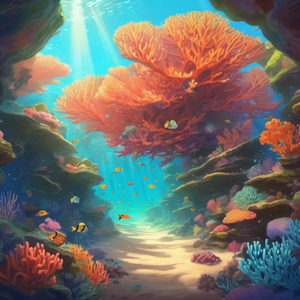 First sight of Great Coral, its majestic beauty, thriving ecosystem.