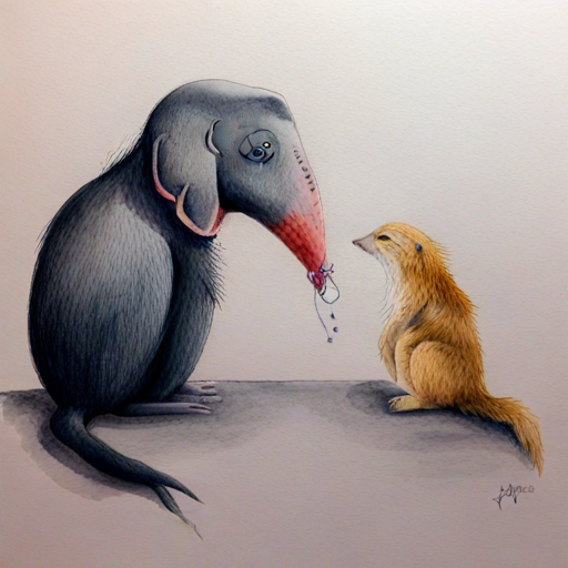Animals realizing friendship is the greatest treasure