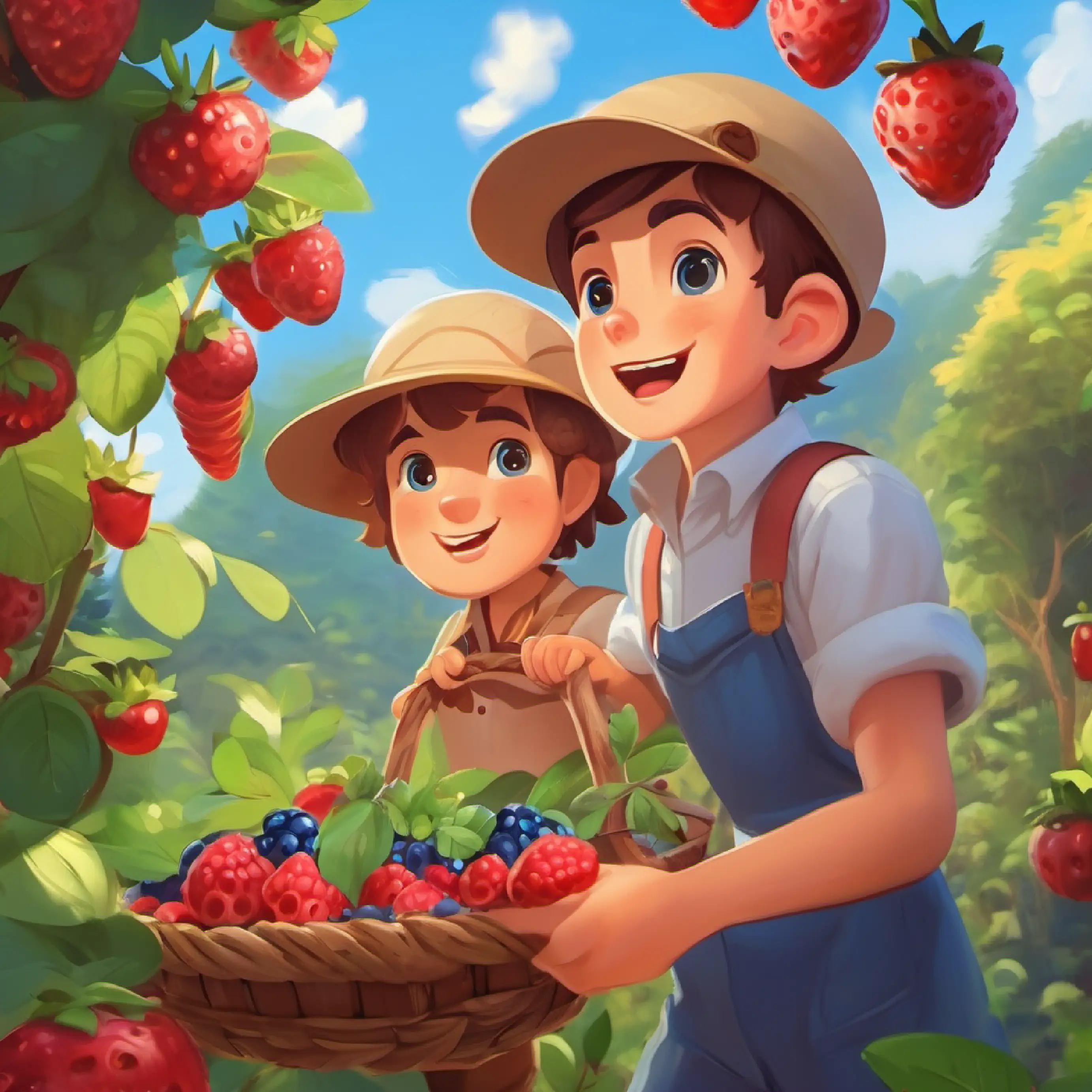 Elliot poses a challenge to find sweet berries for their feast.