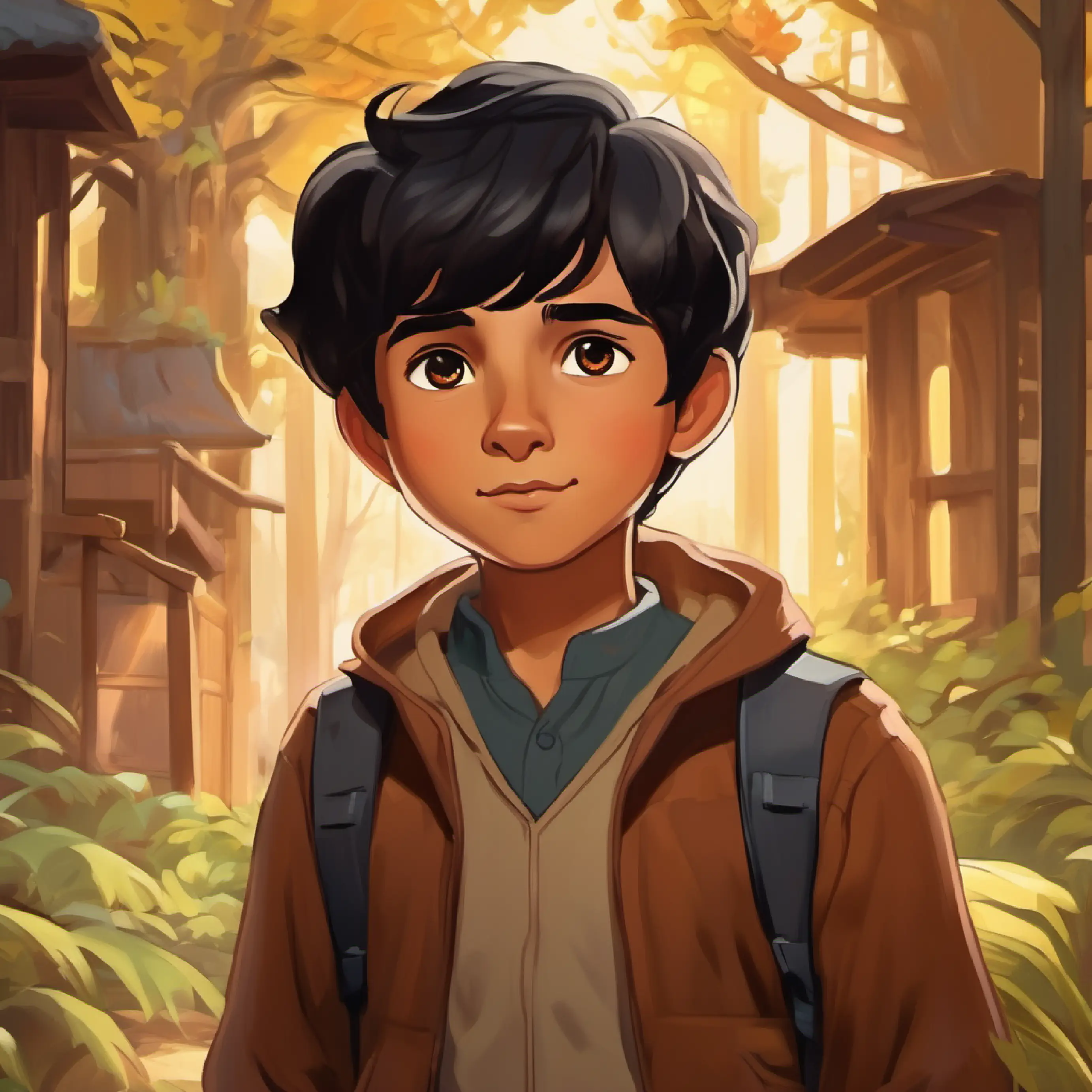The guide presents the final riddle for Hamza to go home.