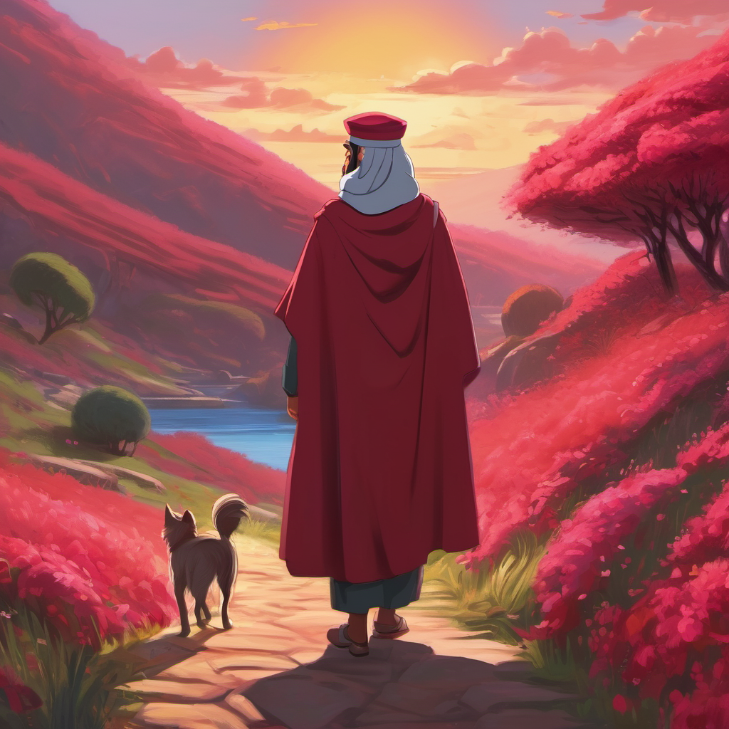 Abdullah searching for Ruby with a worried expression
