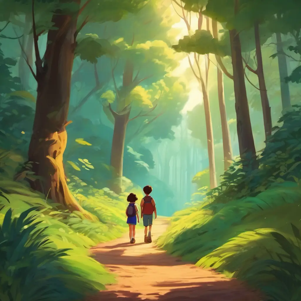 Ethan and Ava's journey in the forest.