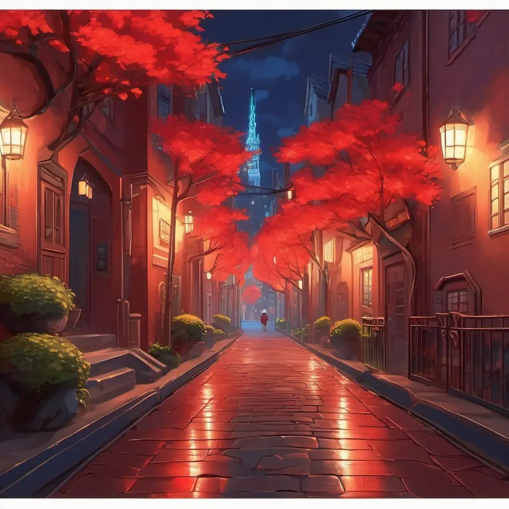 Journey along vein-like streets with twinkling red lights