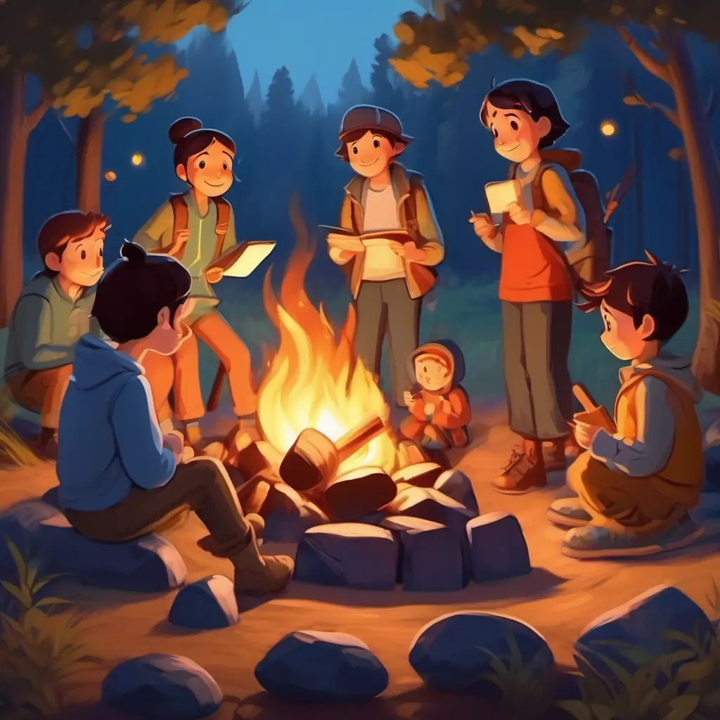 Bonding around the campfire, sharing stories and experiences