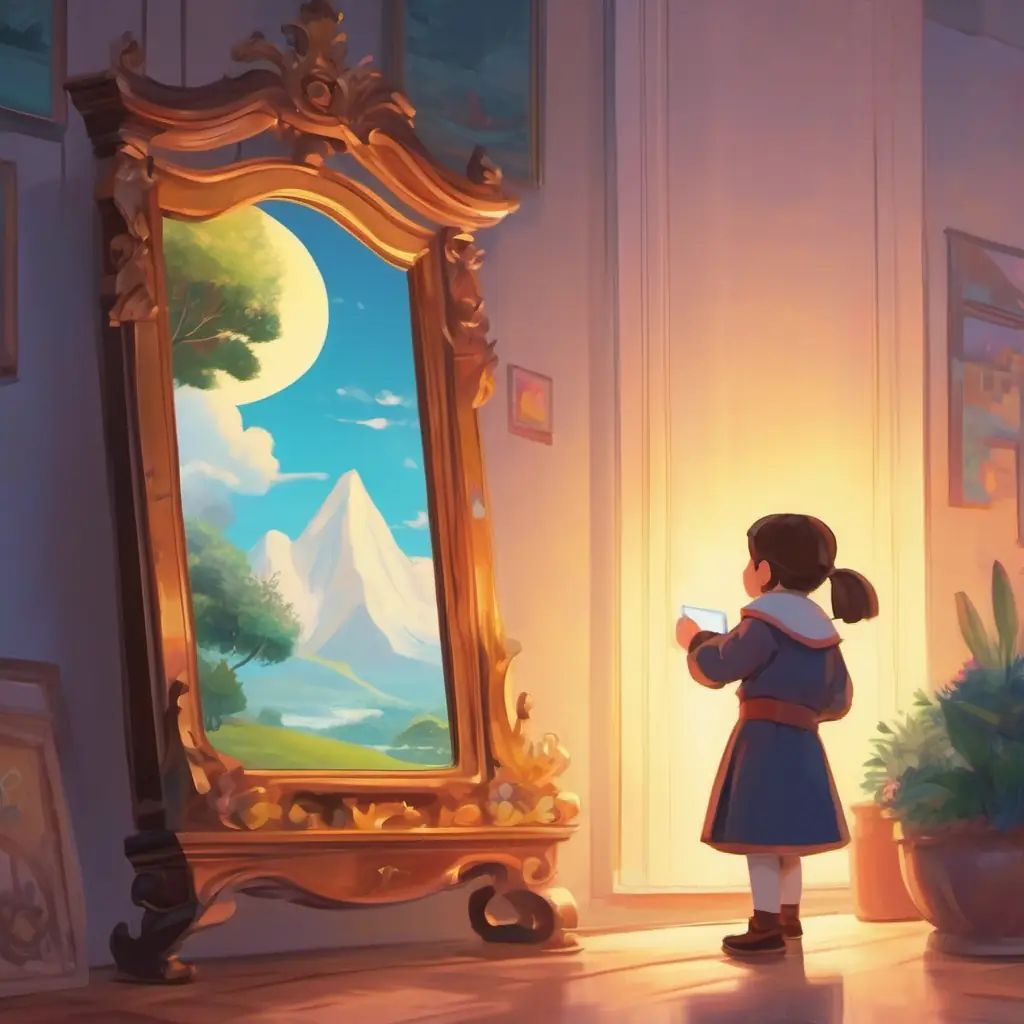 Introducing first mirror's power, focusing on positive self-image.