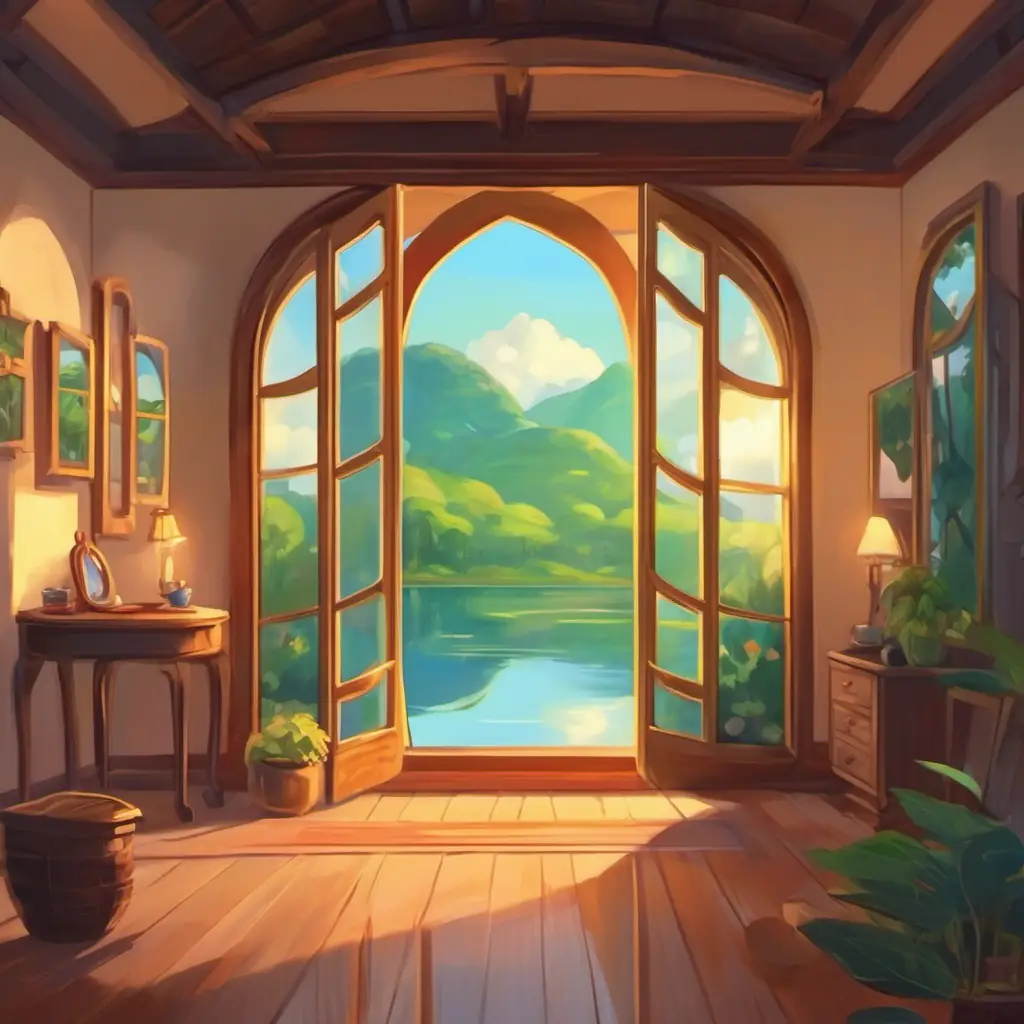 The third mirror demands stillness before revealing a scene.