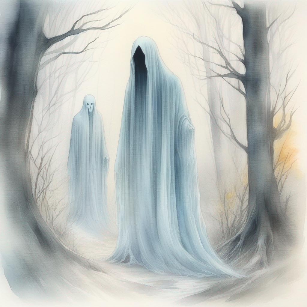 A ghostly figure appeared, warning the friends about the curse.