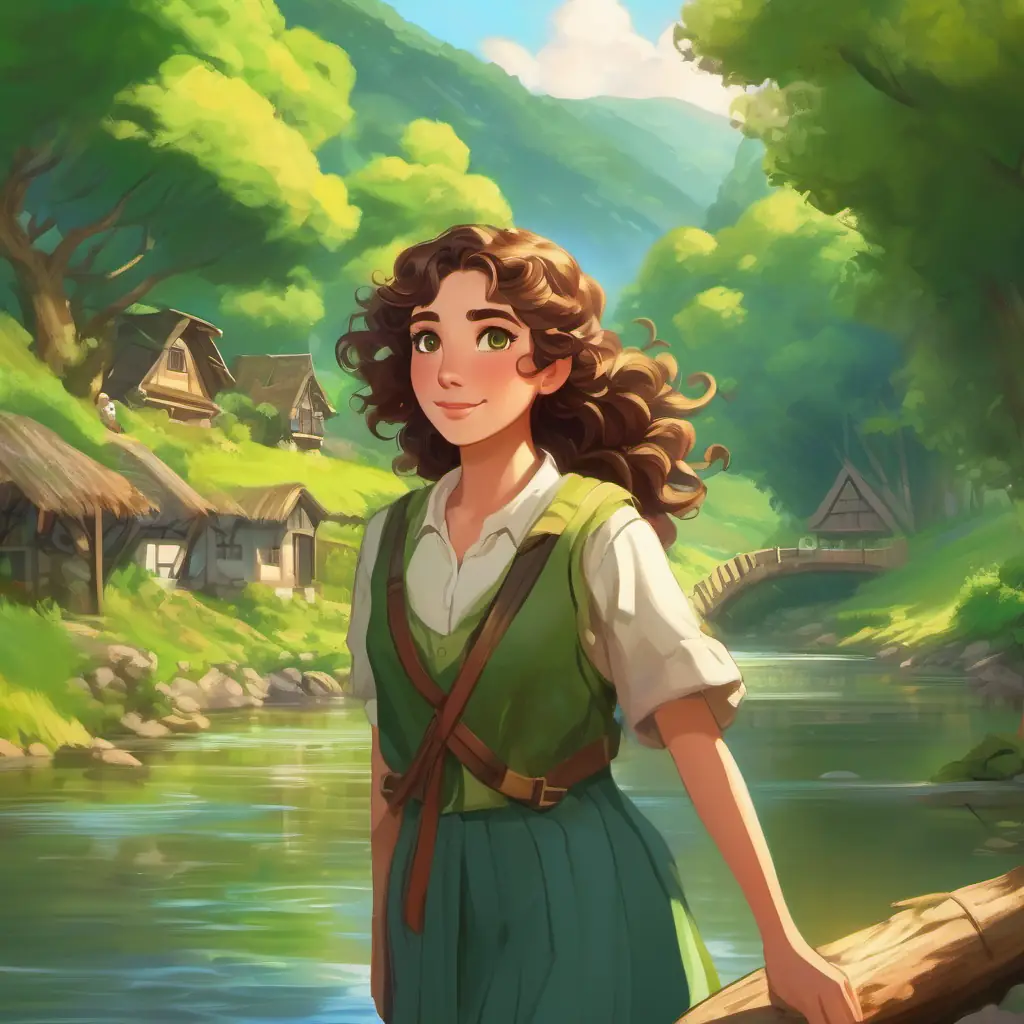 The river is restored, and Curly brown hair, bright green eyes, nature-loving girl and her friends are celebrated as heroes for saving the village and its inhabitants.