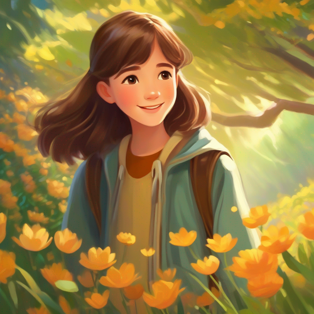 Beautiful girl, brown hair, always hopeful and Kind-hearted boy, friendly smile, supportive nature inspire others with their journey of transformation