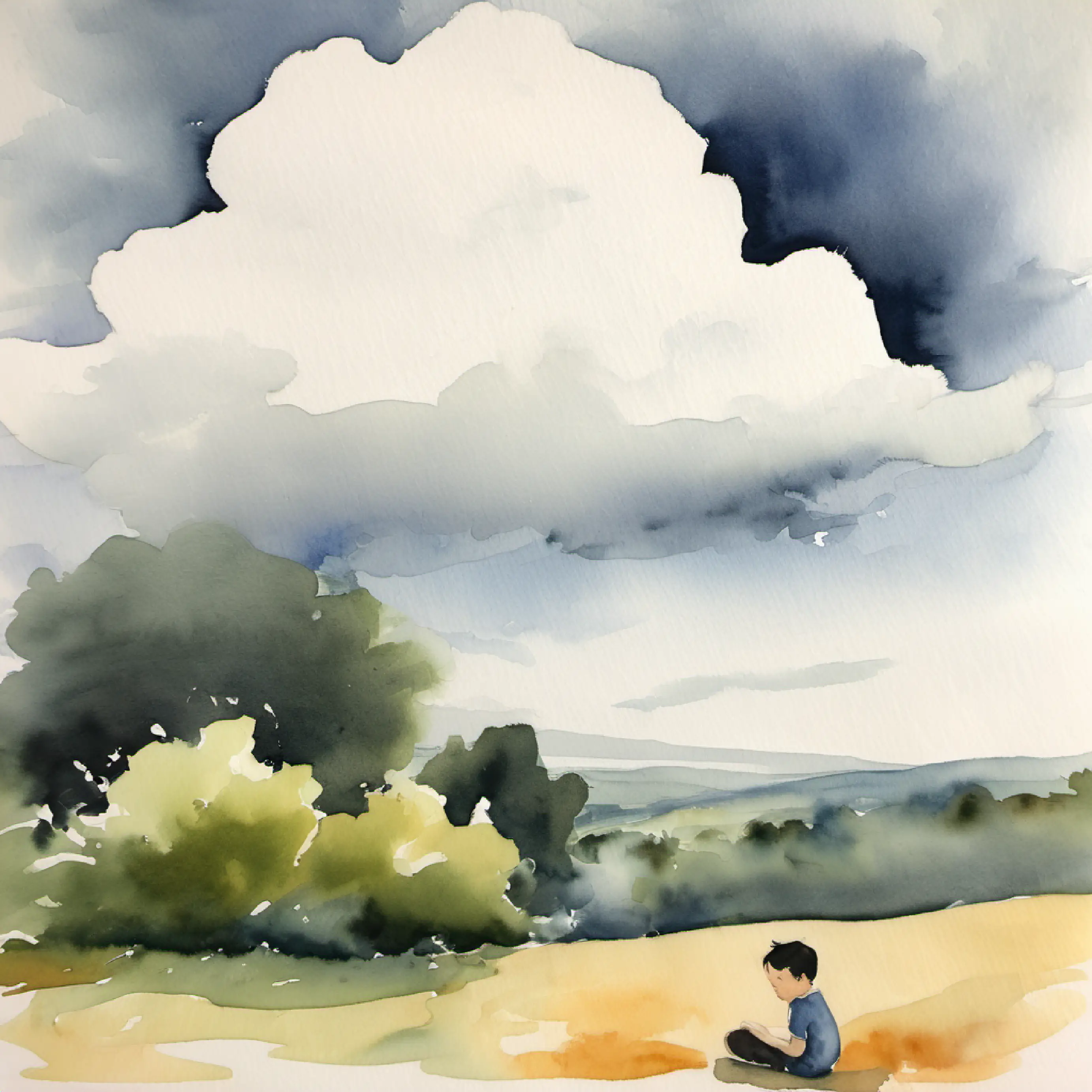 Introduction to Lulu and the unhappy cloud above.