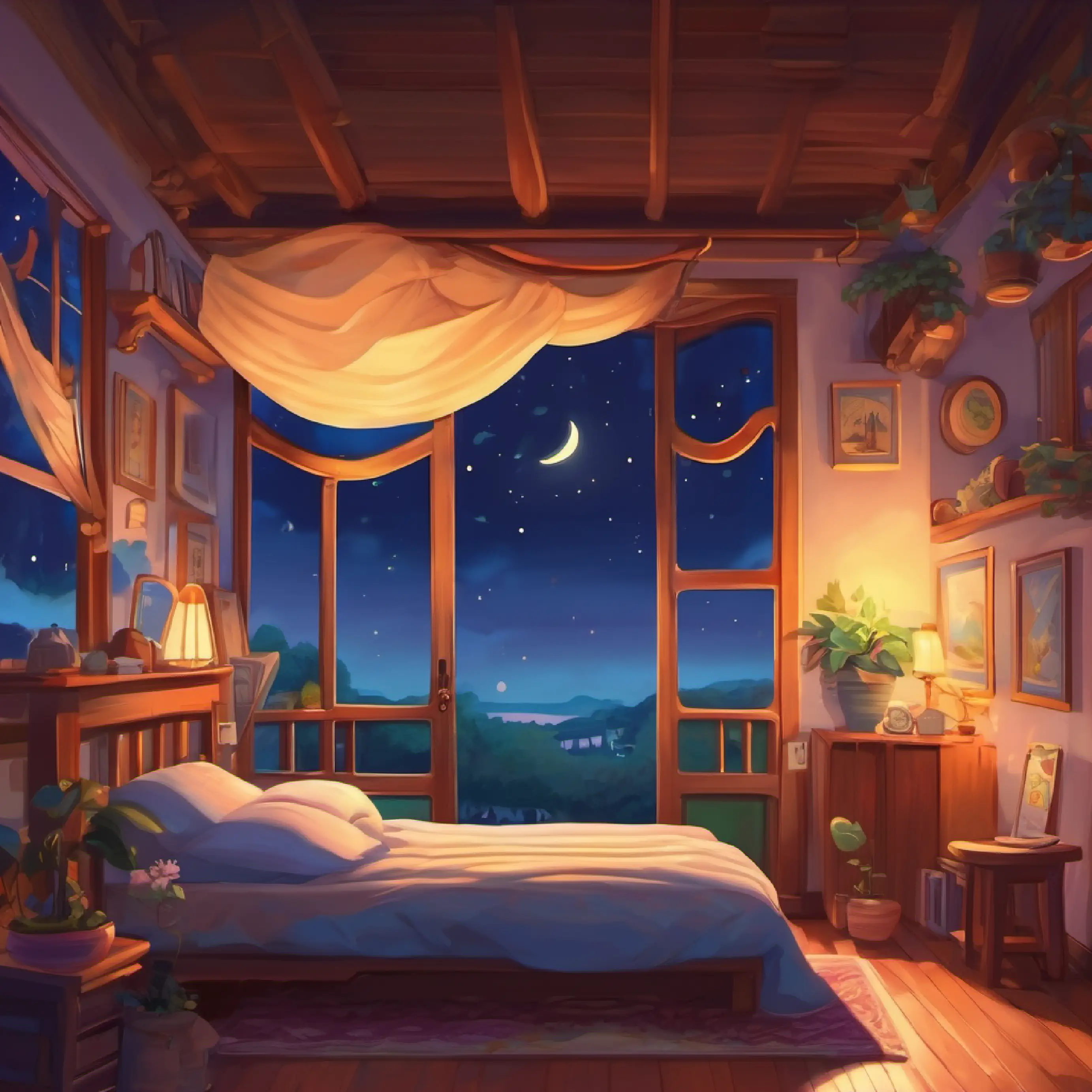 The end of the story, saying goodnight, loving close