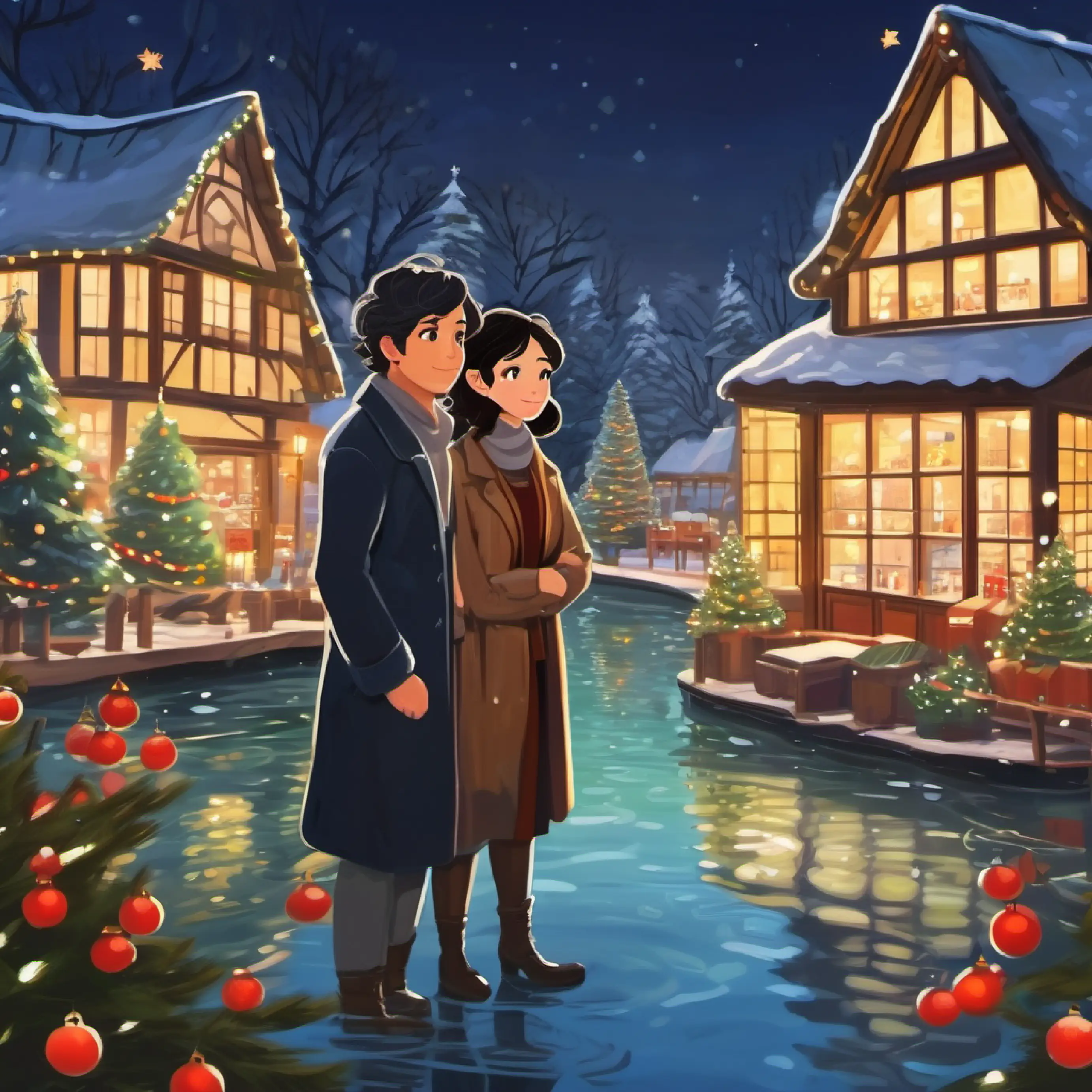 With Middle-aged, black wavy hair, olive skin, deep brown eyes's help, the duo uncovers the truth about the pond.