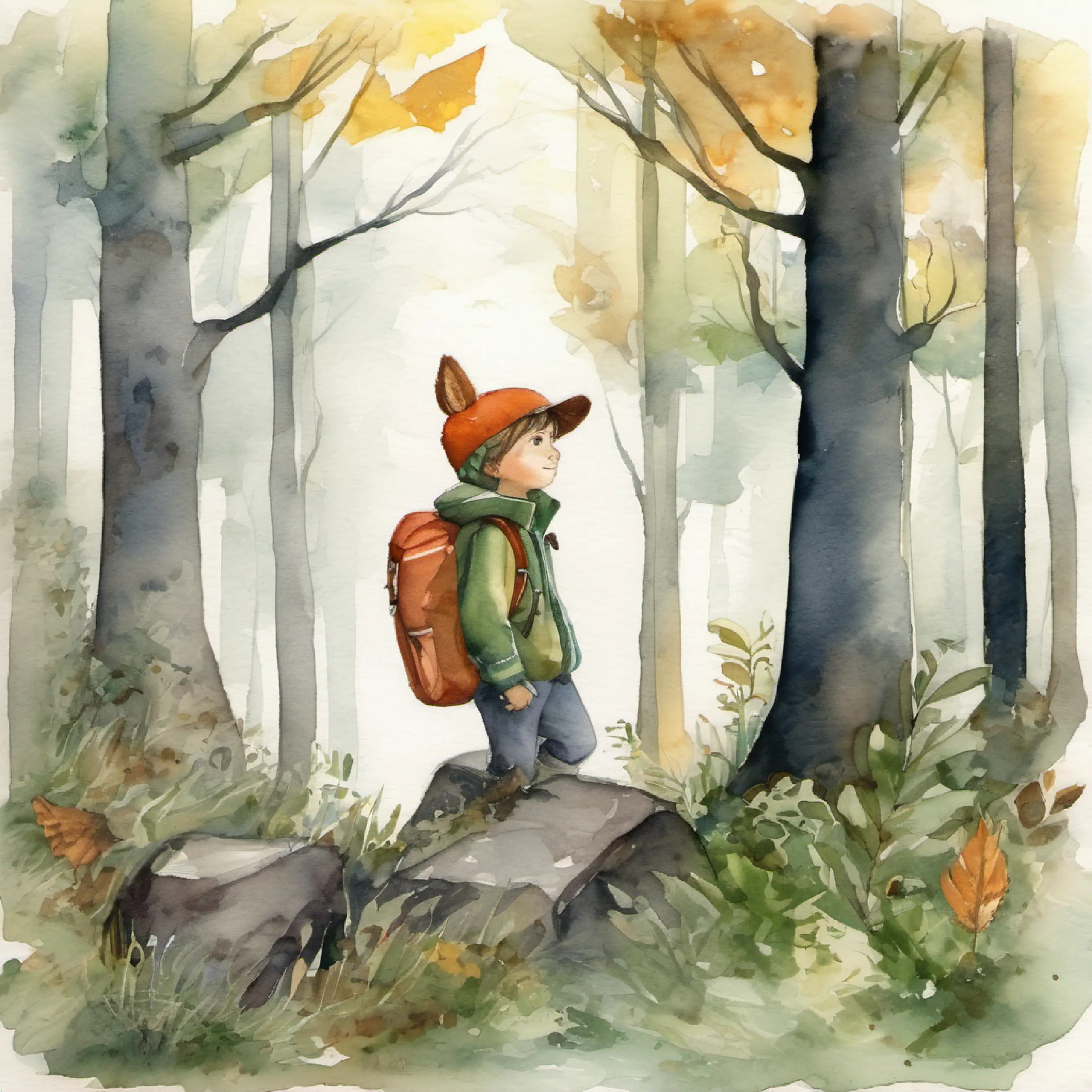 Noah wakes up excited for an adventure with his friends in the forest.