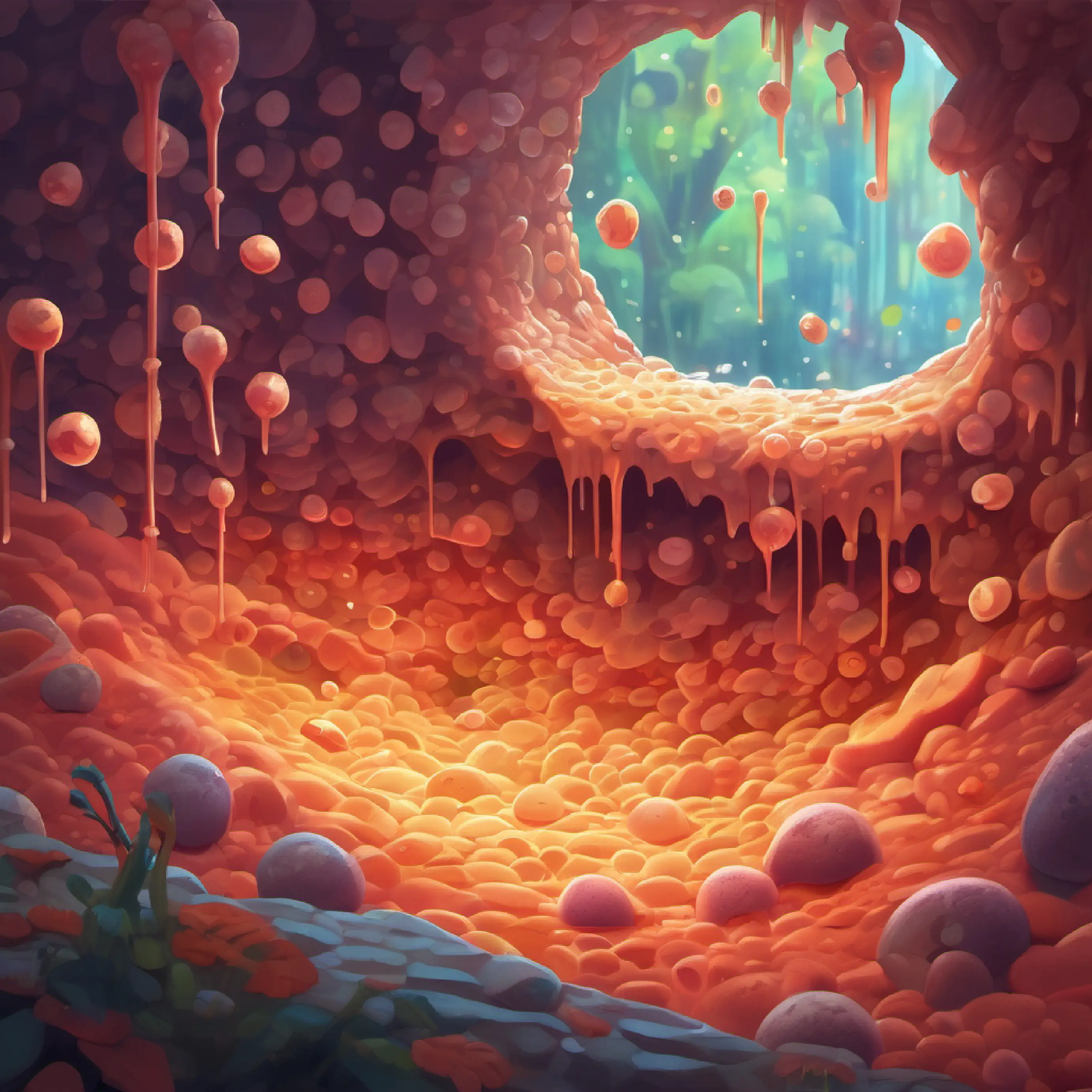 A wound appeared on the cell wall, and a lot of bacteria entered the body.