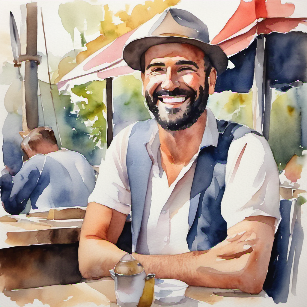 Fair man with a smile, hardworking and confident losing confidence