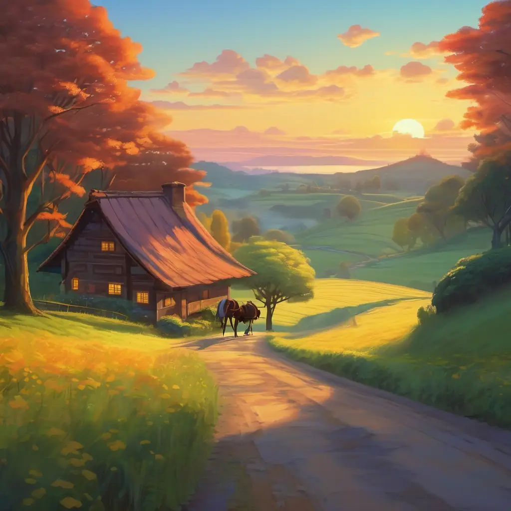 Returning home at dawn, feeling fulfilled by the journey.