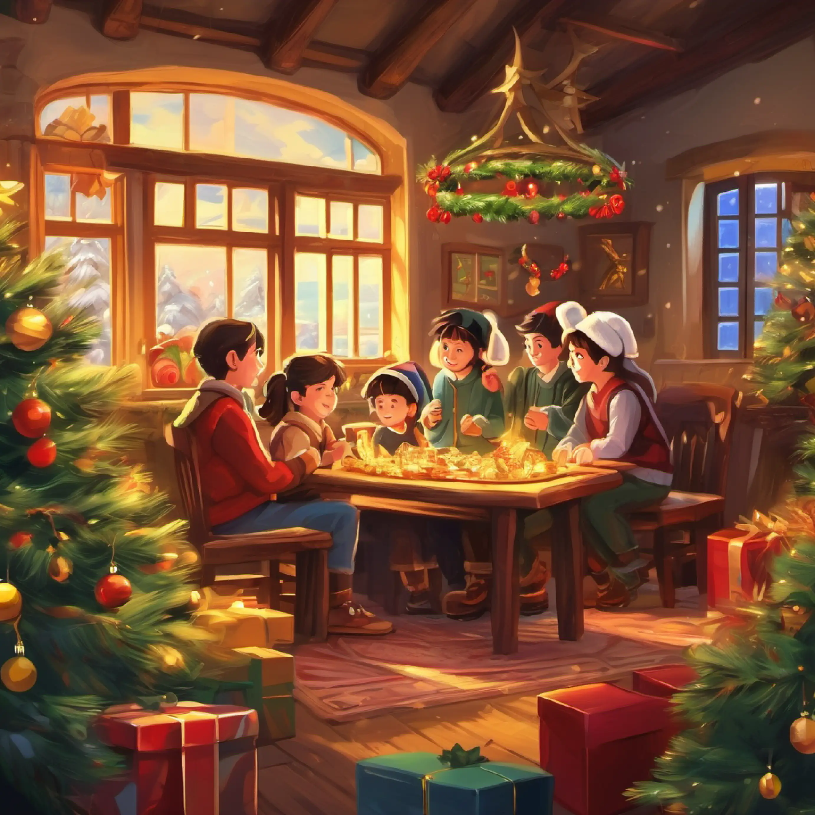 Friends realize the real treasure was their teamwork and shared experience.