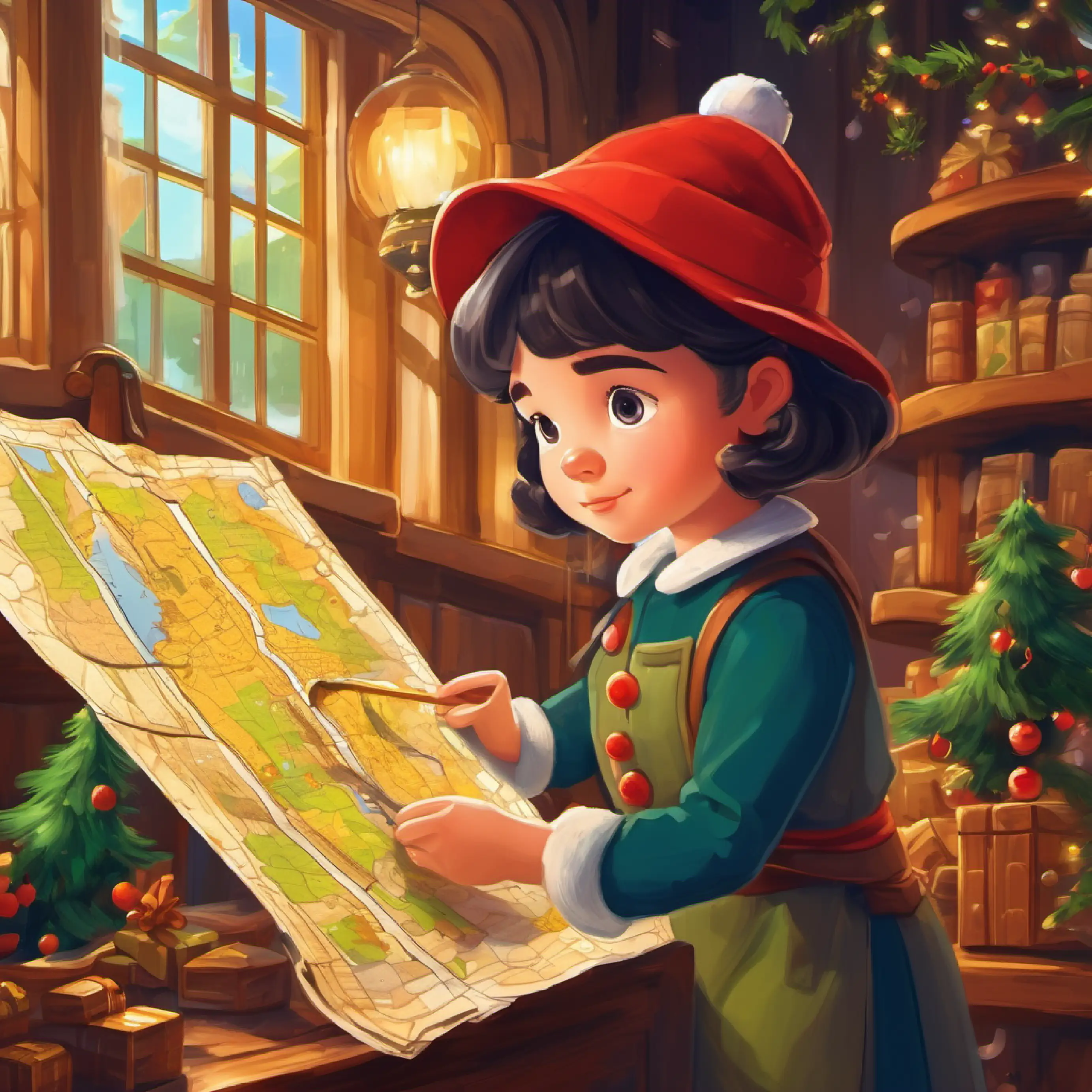 Lucy discovers a map suggesting a hidden treasure.
