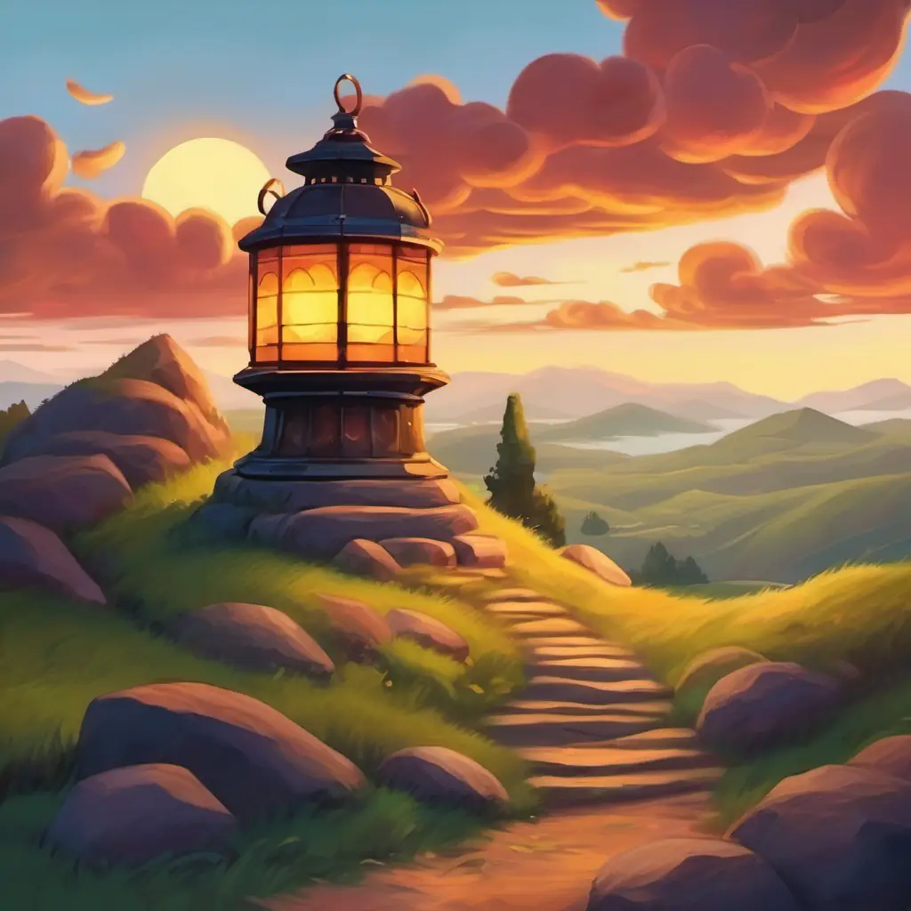 Lantern sees hills and secrets of past.