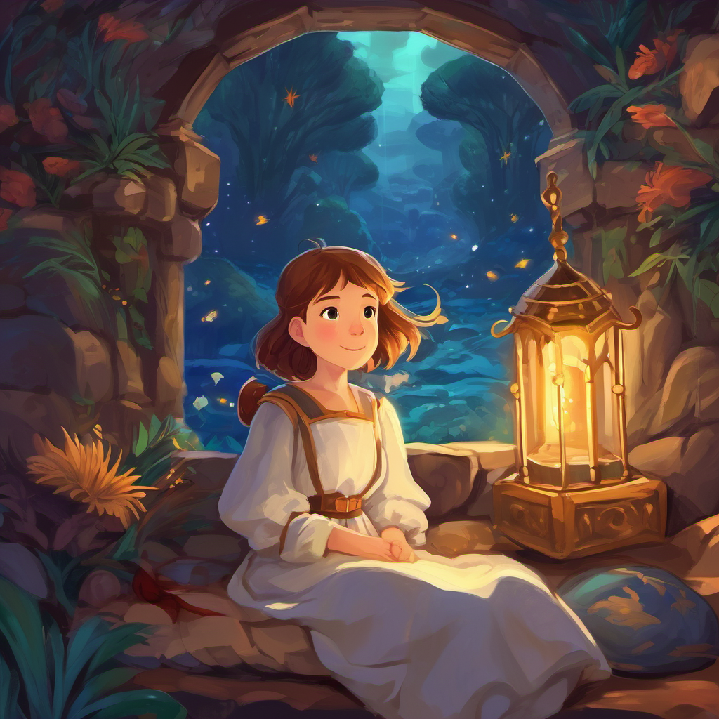 As Sophie drifted off to sleep, she dreamed of brave knights, magical dragons, and the treasures that lay hidden in the depths of the world. And she knew that she, too, could be just as clever and brave as Arthur in her own adventures, no matter where or when they took place.