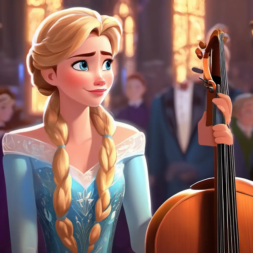 Elsa's sister, Anna, feels sad because she can't create magic like Elsa. Elsa notices Anna's sadness and includes her in the concert. They sing a beautiful duet together that touches everyone's hearts.