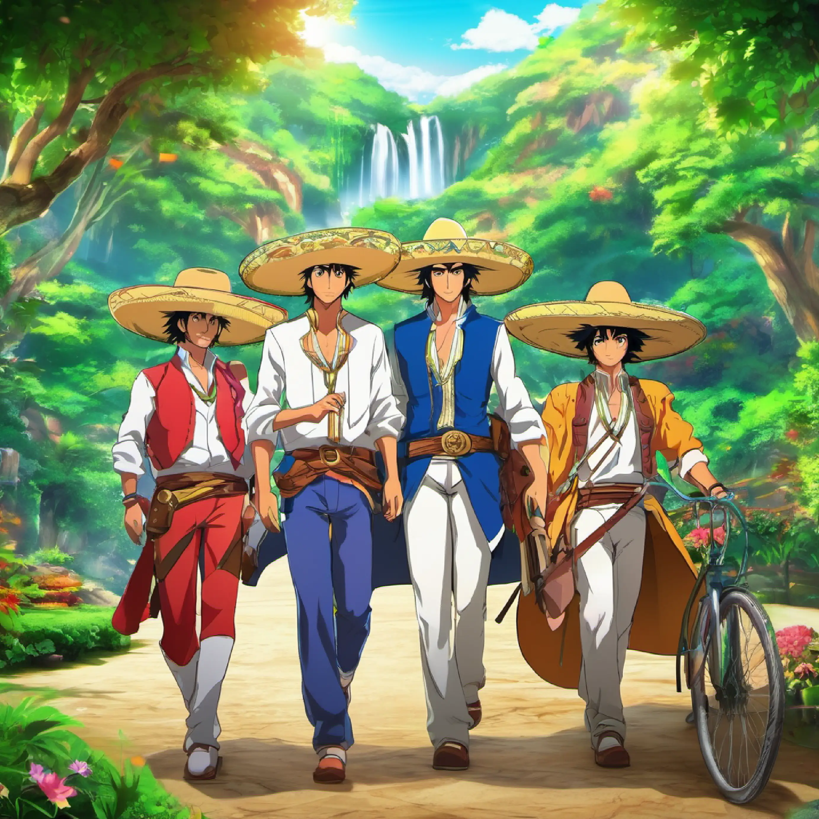 Los tres amigos, aventuras diarias, parque.