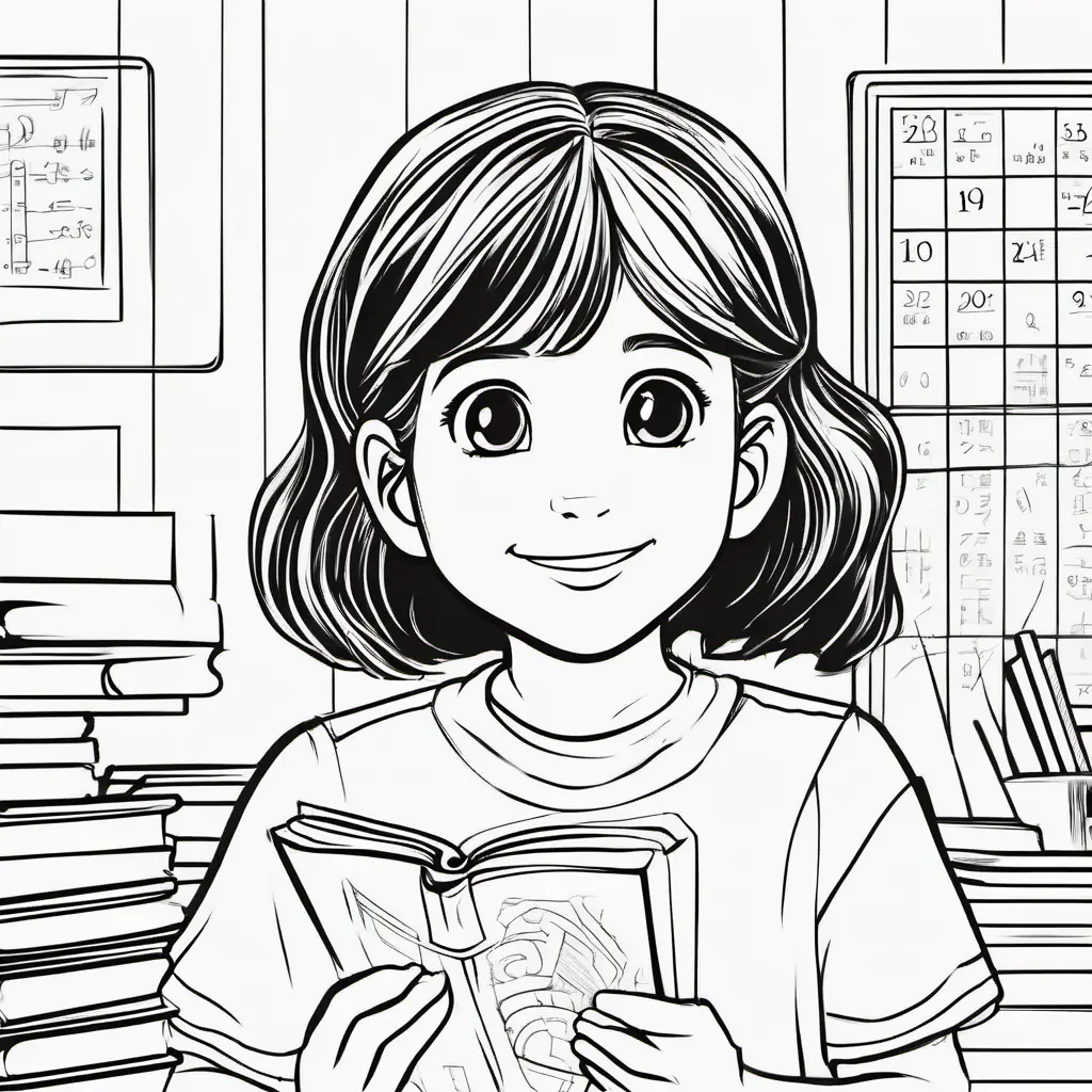 Question from teacher, Long, brown hair, green eyes, quick to smile responds with math.