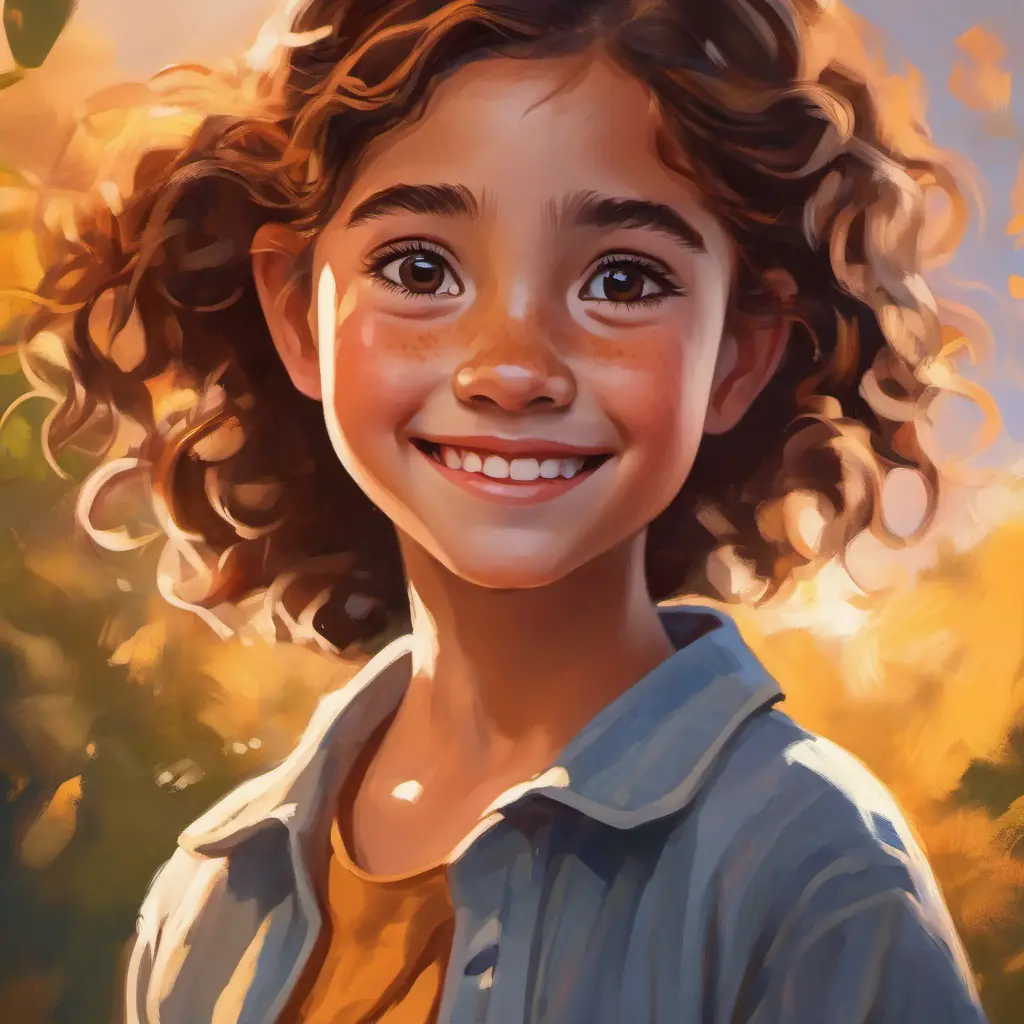 A young girl with bright brown eyes and freckles, always wearing a smile's feelings about changing for P.E. class, her worries and fears about what others might think