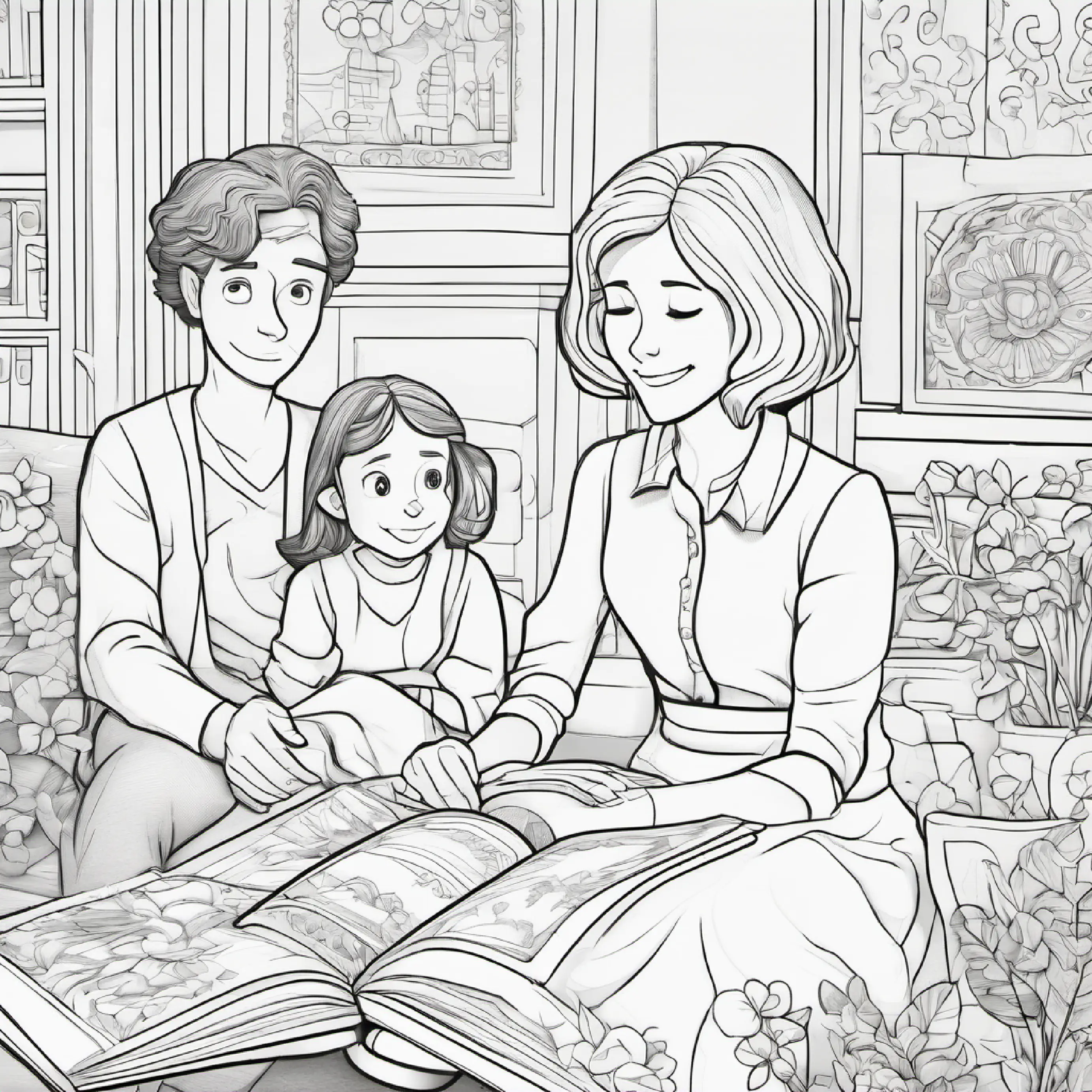 Sophie's parents using media to soothe her.