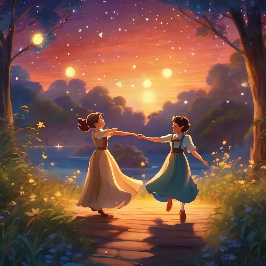 Their dancing under the stars reveals magic.