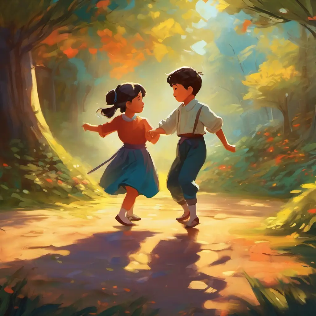 Their dance resolves a conflict among children.