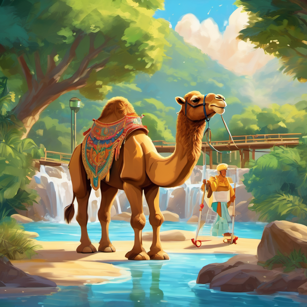 And so, the story of Carl the Camel's Water Park Day taught us an important lesson: Understand your own strengths but be mindful of others. By doing so, we can create harmony and joy for everyone around us. Sweet dreams, dear little one, and remember to always consider others as you fulfill your own aspirations.