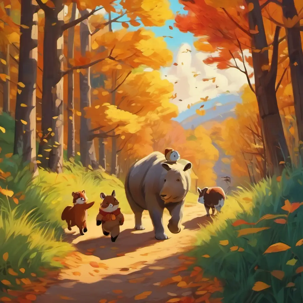 Animals going on an adventure to find the mother
