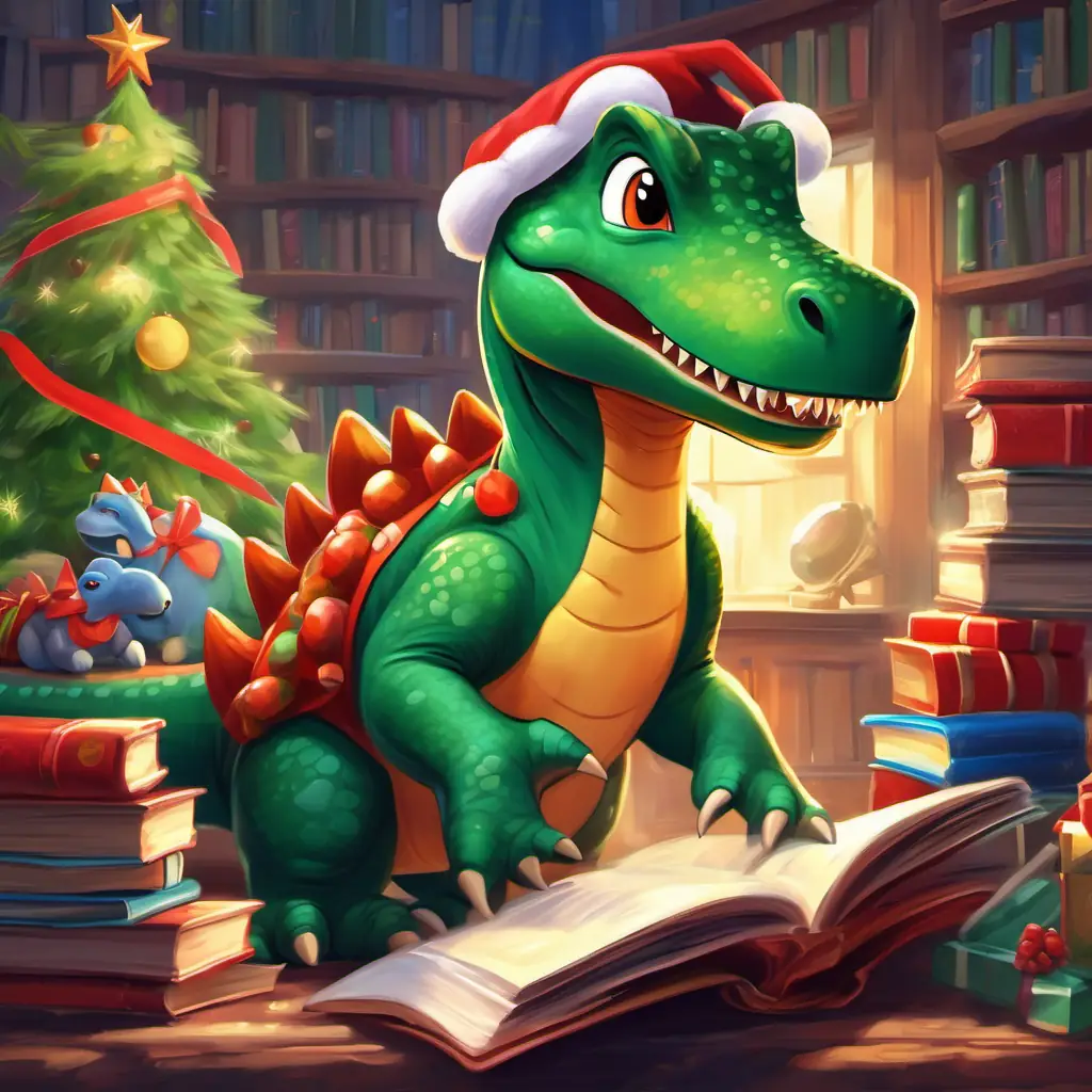 Dino, Rex, and friends feeling accomplished and united through their love for reading.