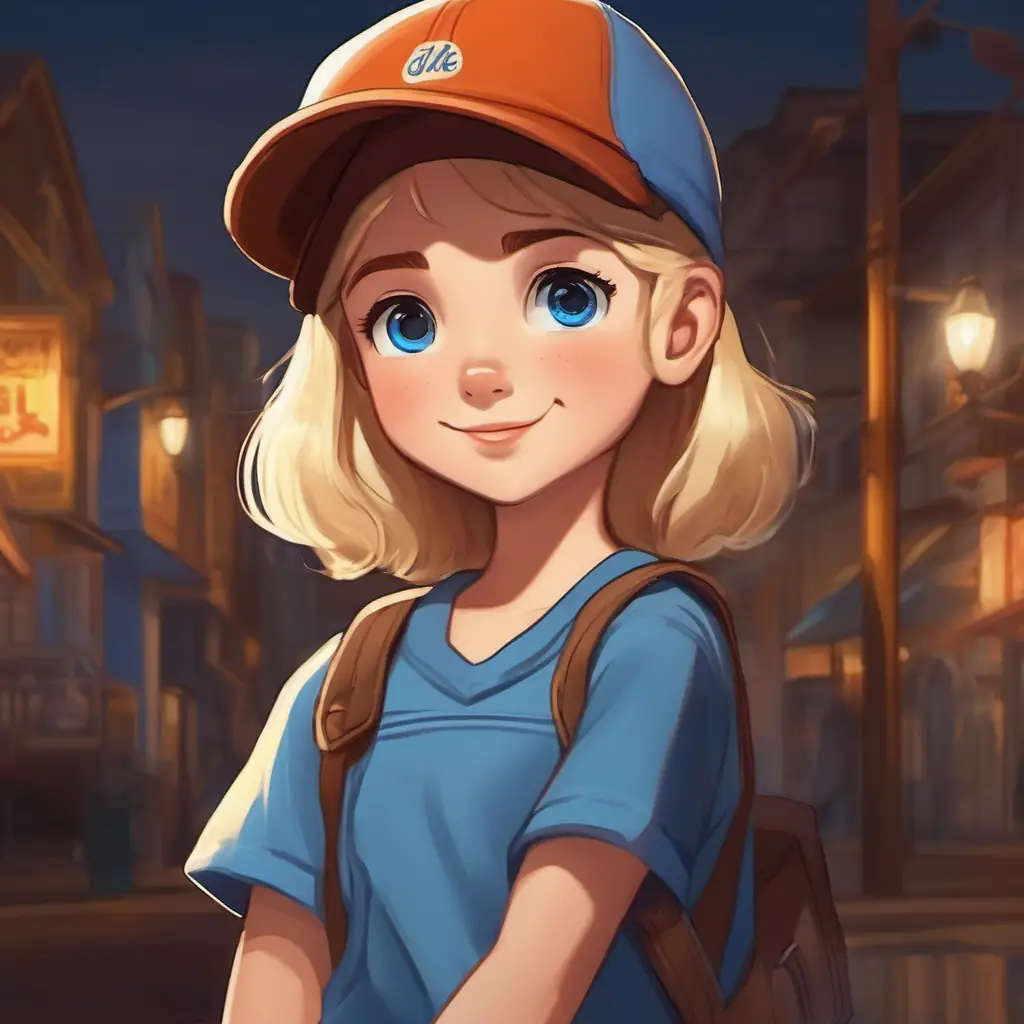 Short blonde hair, blue eyes, always in a baseball cap and t-shirt introduces a new idea to address Dark hair, deep brown eyes, usually wearing overalls and a wide smile's wish.