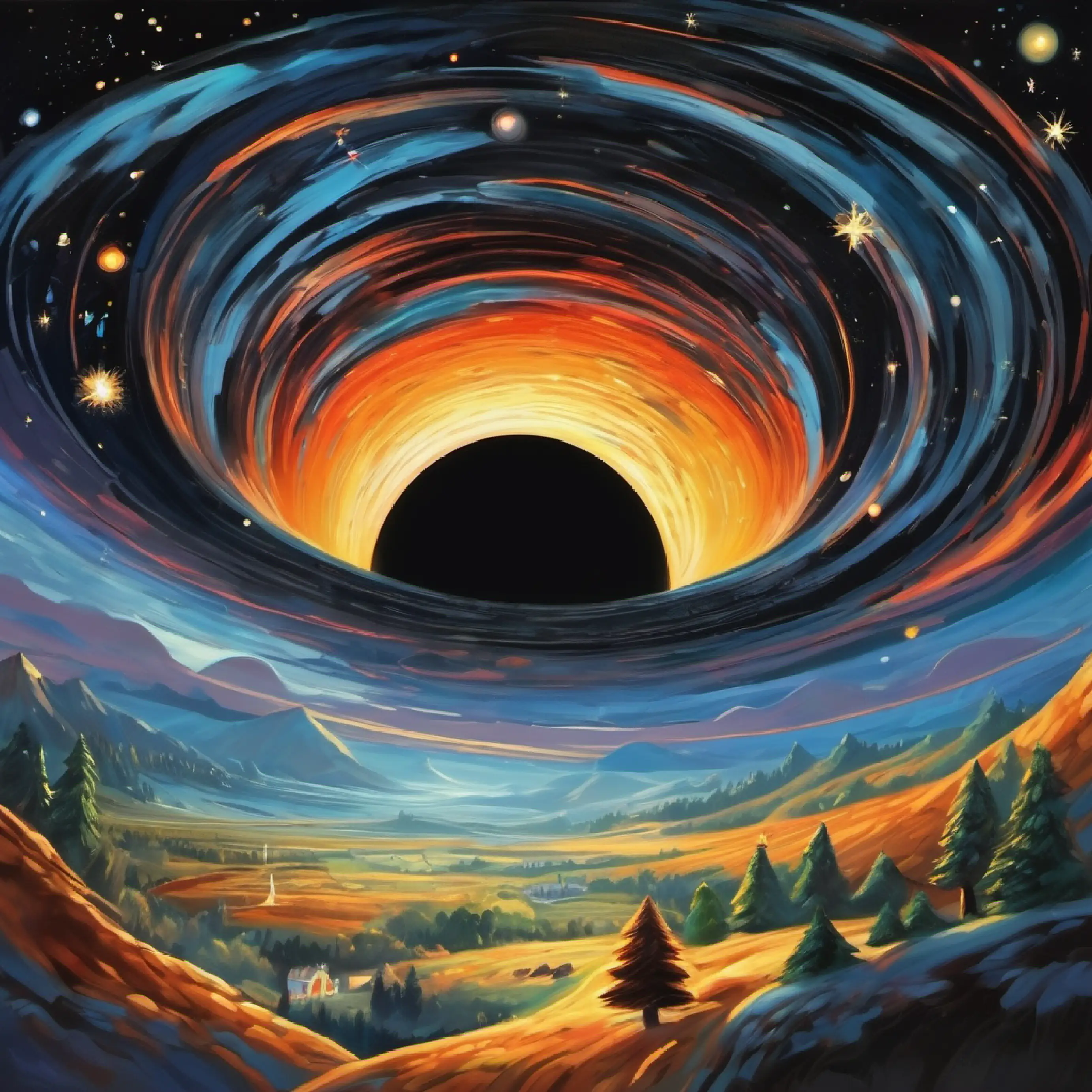 Explanation of Hawking's black hole paradox and the mind-boggling distortion of time and space near a black hole.
